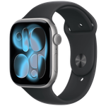 Apple Watch Watch Series 11 Gps + Cellular - 46 mm  (Space Grey Aluminium Case with Medium/Large Black Sport Band)