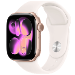 Apple Watch Watch Series 11 Gps - 42 mm  (Rosegold Aluminium Case with Small/Medium Light Blush Sport Band)