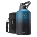 Buzio Rock Series One Gallon Jug with Spout Lid & Sleeve - Indigo Crush