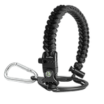 Buzio Paracord Carrier Strap Cord-Fits Wide Mouth Bottle - Black