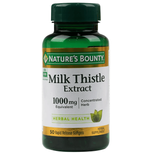 Nature's Bounty Milk Thistle Extract 1000 mg Capsules