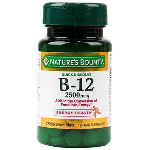 Nature's Bounty Cherry Vitamin B12 2500mcg Tablets