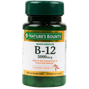 Nature's Bounty Vitamin B12 5000mcg Tablets