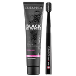 Curaprox Black is White Tough Whitening Toothpaste & Toothbrush