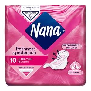 Nana Freshness & Protection Ultra Thin Regular Pads With Wings