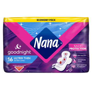 Nana Goodnight Extra Long Ultra Thin Pads With Wings