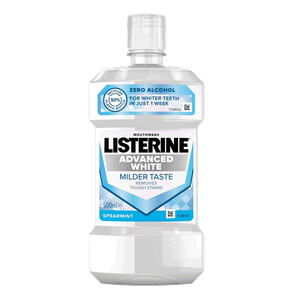 Listerine Advanced White Milder Taste Spearmint Mouthwash