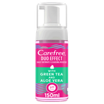 Carefree Green Tea & Aloe Vera Duo Effect Intimate Cleansing Mousse