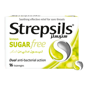 Strepsils Sugar Free Lemon Sore Throat Relief Lozenges