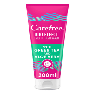 Carefree Green Tea & Aloe Vera Duo Effect Daily Intimate Wash