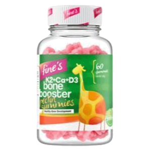 Fine's Kids' Vitamin K2, D3 & Calcium Bone Booster Gummies