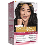 L'Oreal Excellence Creme Triple Care Black Hair Color - 1.0 
