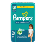 Pampers Size 4 Rash Protection Diapers With Aloe Vera Lotion - 9-14 kg