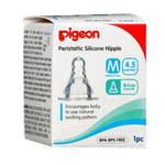 Pigeon Peristaltic Nipple Slim Neck Medium Flow Plastic Bottle - +4 Months