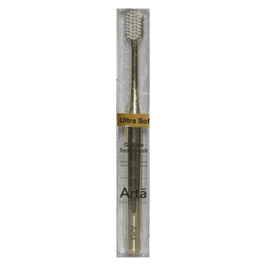 Arta Golden Toothbrush with White Bristles - Ultra Soft