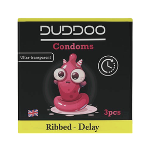 Duddoo Ribbed Delay Condoms