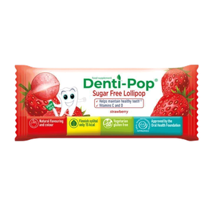 Denti-Pop Sugar Free Strawberry Lollipops
