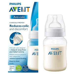 Philips Avent Slow Flow Anti-Colic Plastic Bottle - +1 Month