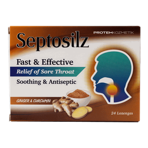 Septosilz Ginger & Cinnamon Sore Throat Lozenges