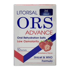 Zdrovit Litorsal Ors Strawberry Rehydration Sachets