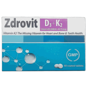 Zdrovit Vitamin D3 & K2 Tablets