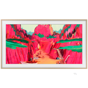 Samsung Customizable Teak Bezel for The Frame TV - 85 inch