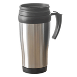 Stainless Steel Vacuum Insulated Travel Mug - Silver