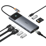 Baseus Metal Gleam Ii 10 in 1 USB Hub Dual Display - Cosmic Black