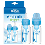 Dr.Brown's Anti-Colic Glass Baby Bottle - Blue
