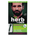 Herb Mustache & Beard Dye for Men - Soft Black