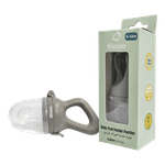 Ninoo Small Baby Feeding Pacifier - Grey 