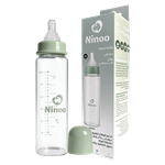 Ninoo Medium Glass Feeding Bottle - (3-6 Months)