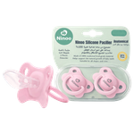 Ninoo Medium Silicone Baby Pacifier – Pink