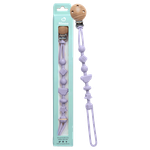 Ninoo Wooden Pacifier Clip – Purple