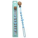 Ninoo Wooden Pacifier Clip – Blue
