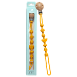 Ninoo Wooden Pacifier Clip – Yellow