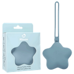 Ninoo Silicone Pacifier Holder – Grey & Blue