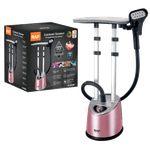 RAF 2-in-1 Garment Steamer with Ironing Board - 2000W (Pink)
