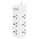 Universal Power Socket Extension Tower - 3000W (White)