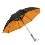 2 in 1 Cooling Umbrella with Fan & Mist Spray System - Orange