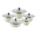 Hot Chef Aluminium Marble Coating Cookware Set