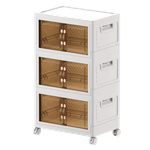Multipurpose Foldable Stackable Storage Cabinet Box - 3 L