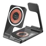 Promate 3 in 1 LucidFold-Trio Foldable Wireless Charging Station - 15W