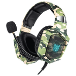 Onikuma K1 Gaming Headset with RGB Light - Army Green