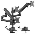 Sades Hydra Triple Monitor Mount Arm - Black