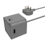 Power-Cube GaN USB Cube Extended - 65W (Grey)