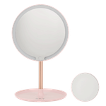 Sky Makeup Mirror With 5X Magnify & LED Light - Pink