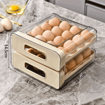 Sky Key Egg Storage Box 2-Layer Automatic Rolling Rack
