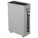 Laundry Basket with Stand - Light Grey