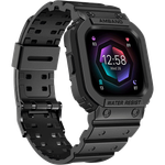 Amband Fitbit Smartwatch Case Strap for Men - (Black)